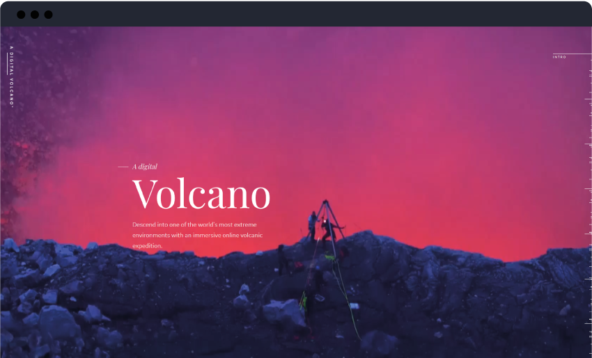 capture d'écran : a Digital Volcano par General Electric